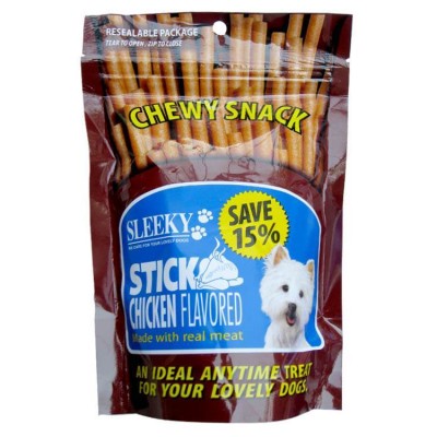Sleeky Stick Chicken Flavoured Chewy Snack For Dogs 175G